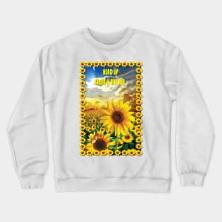 Sunflower - head up #3 Crewneck Sweatshirt